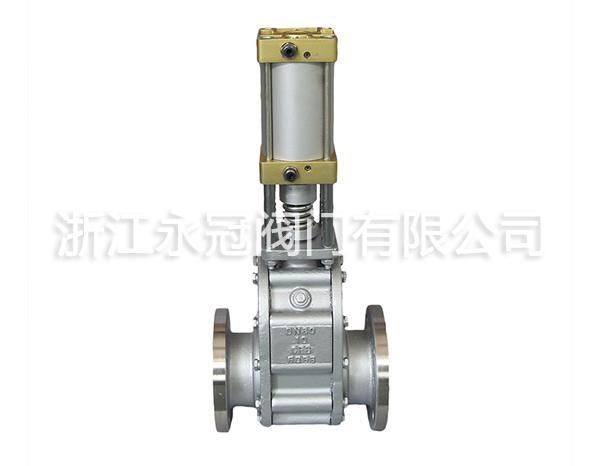 不鏽(xiu)鋼氣動出(chū)料閥Z644TC