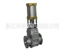 不鏽鋼氣動(dong)陶瓷雙閘闆閥Z644TC